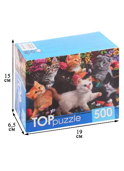 Пазл Игривые котята 500 элементов TOPpuzzle ХТП500-6809 - фото 2