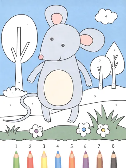 Комплект Раскрашиваем по цифрам (4 книги) - фото 8