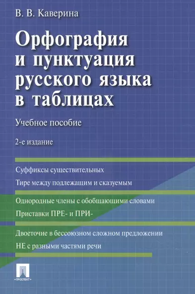 Орфография и пунктуация русского языка в таблицах - фото 1