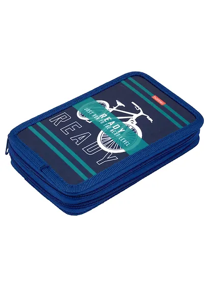 Пенал 2отд. "Велопутешествие" 190*110мм, молния, глянц.ламинация, таблица умножения, инд.уп. - фото 1