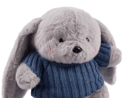 Мягкая игрушка Зайка серый в свитере (20см) (14-0753-202505-T25) - фото 3