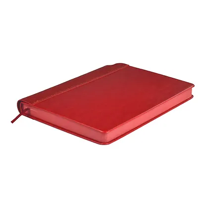 Ежедневник недат. А5 160л "Сариф" красный, иск.кожа, тв.переплет, офсет, ляссе - фото 3