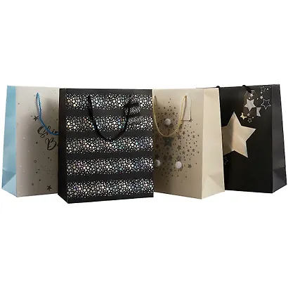 Пакет А4 32*26*13 Black and white нейтр., бум.мат.ламинат, ассорти - фото 6