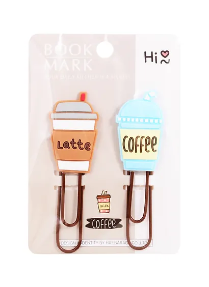 Набор Скрепки-закладки Кофе (2 шт) - фото 1