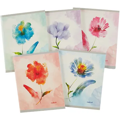 Тетрадь в клетку Listoff, "Акварельный сад", 96 листов, в ассортименте - фото 7