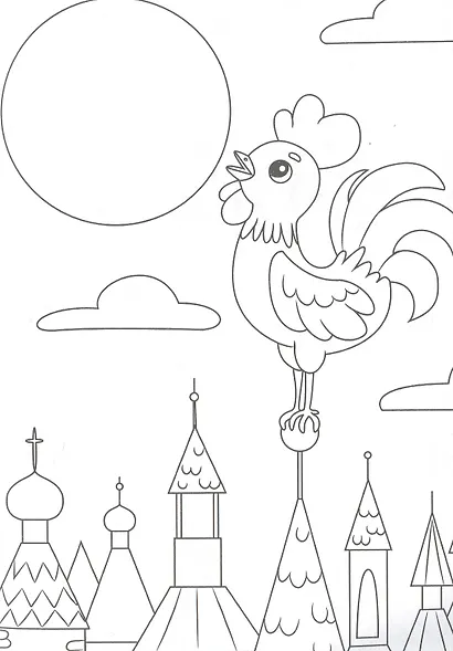 РАСКРАСКА А5 эконом. ЛЮБИМЫЕ СКАЗКИ (голубая) - фото 3