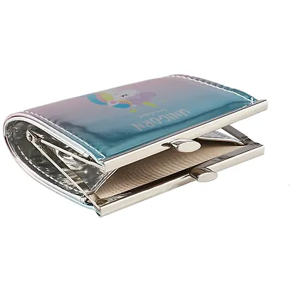 Кошелёк с застежкой Единорог (голография) (PU) (10х9) (блистер) (12-07373-ZT405-1341) - фото 2