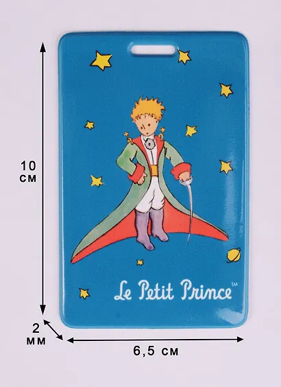 Чехол для карточек Маленький принц Принц на синем фоне (ДК2017-084) - фото 2