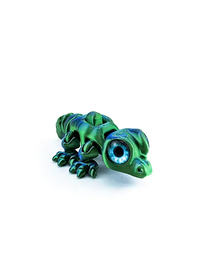 Фигурка 3D с кнопкой Крокодил Кроки (пластик) (10х6) (09001999) - фото 1