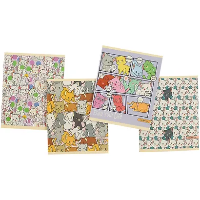 Тетрадь в клетку Unnika, "Кошачьи истории", 48 листов, в ассортименте - фото 6