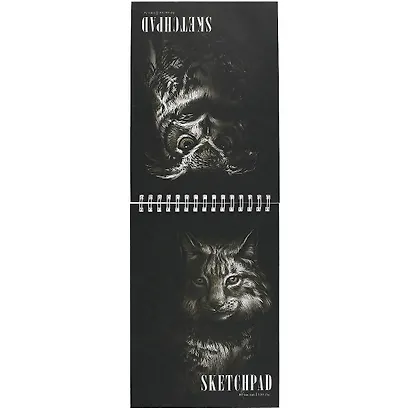 Скетчбук А4 80л "Сова и рысь" белый офсет, 100г/м2, тв.обложка, спираль - фото 3