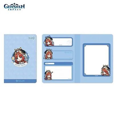 Блоки для записей, 4 штуки "Chibi Expression Nilou" диспенсер-книжка - фото 4