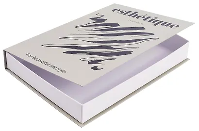 Коробка подарочная "Эстетика" 25*18*3,8 картон, на магните - фото 5