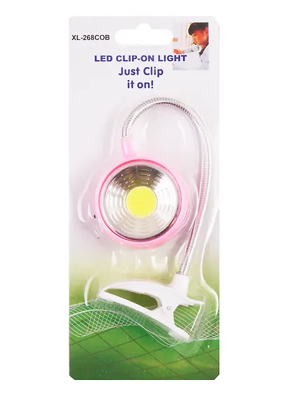 Мини-лампа LED с зажимом цветная (блистер) - фото 1