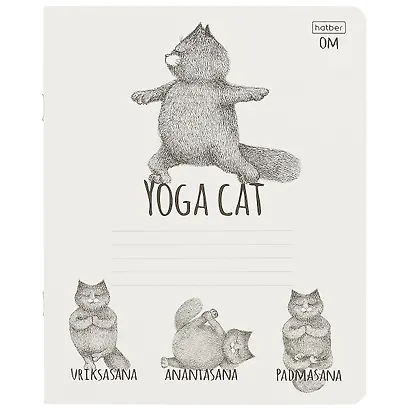 Тетрадь в клетку Hatber «Animals Yoga» в ассортименте, 24 листа - фото 3