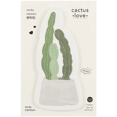 Самоклеящийся блок «Кактусы», 60 листов - фото 1