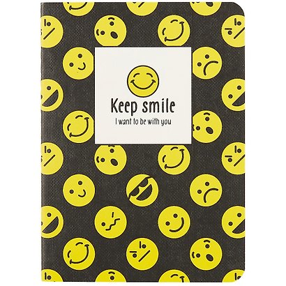 Записная книжка «Keep smile» А6, 24 листа в клетку, сшивка, Languo, в ассортименте - фото 3