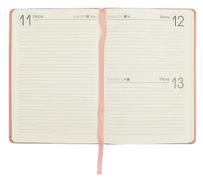 Ежедневник дат. 2025г. А5 176л "Joy Book" персиковый пух, 7Б, тв.переплет, иск.кожа, резинка, карман, скругл.углы, тонир.блок, ляссе, инд.уп - фото 6