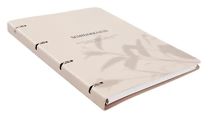 Тетрадь «Shadow», А4, 120 листов в клетку, бежевый, на кольцах - фото 2