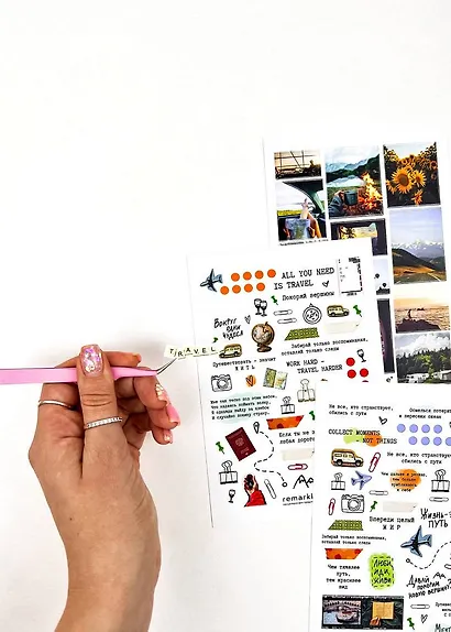 Набор стикеров Remarklee "Путешествия", 4 листа - фото 4