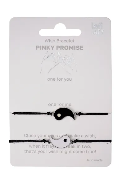 Набор парных браслетов с подвеской «Инь - Ян» (Lafilaf) - фото 1