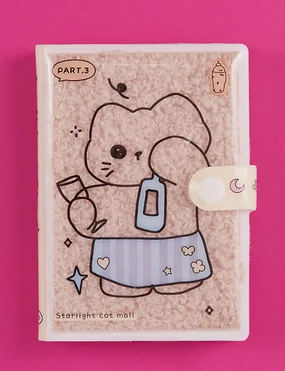 Записная книжка А7, 96 листов, нелинованная, "Сонные котики", в ассортименте - фото 6