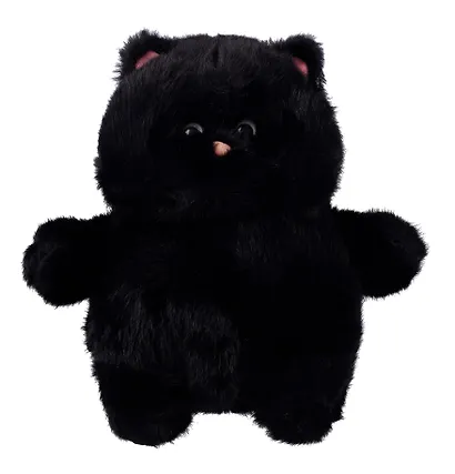 Мягкая игрушка Котик с щечками (черный) (35см) (12-0960-202411-T15) Bookvalno - фото 1