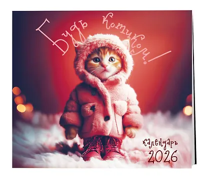 Будь котиком. Календарь настенный на 2026 год (300х300 мм) - фото 2