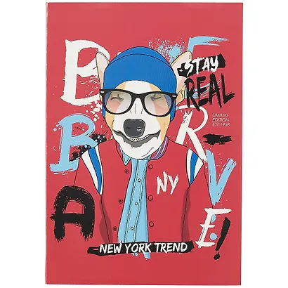 Тетрадь в клетку Academy Style, "Звери в одежде", А4, 80 листов, в ассортименте - фото 3