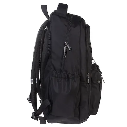 Рюкзак для мальчиков ПОЙНТ-Чёрный 47*31*17,5см, 2 отделения, 4 кармана, светоотражающая нагрудная стяжка - фото 3