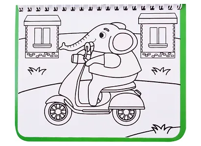 Книжка- раскраска "Рисуем водой. Транспорт" - фото 3