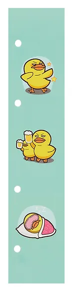 Закладка для книг пластиковая "Утиные истории" ассорти - фото 3