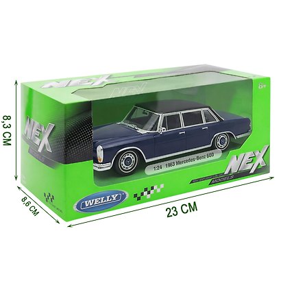 Детская металлическая машинка 1:24 серия "Мув" (1963 Мерседес-Бенц 600) - фото 2