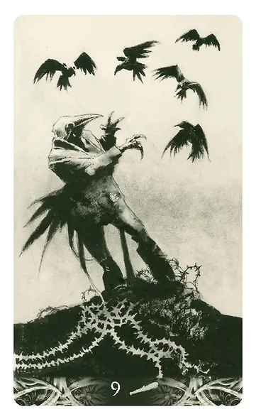 Таро мини «Ворон смерти» / Mini Tarot «Murder of Crows» (78 карт+инструкция) - фото 7