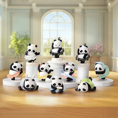 Фигурка коллекционная 52 Toys Panda Roll Ballet Performance Series в ассортименте (коробка) (10х8х8) (64654) - фото 7