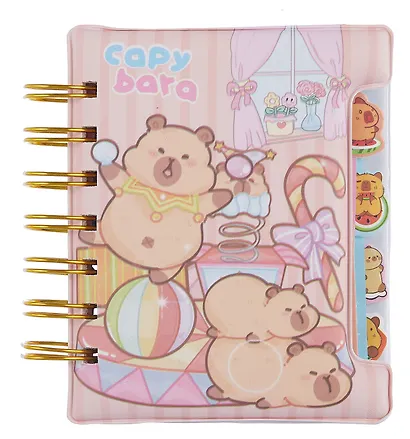 Записная книжка А6- 60 листов, линейка, "Капибара", в ассортименте - фото 1