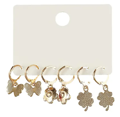 Набор сережек Yoi, "Цветочки и бабочки", 2,5 см, 3 штуки - фото 6