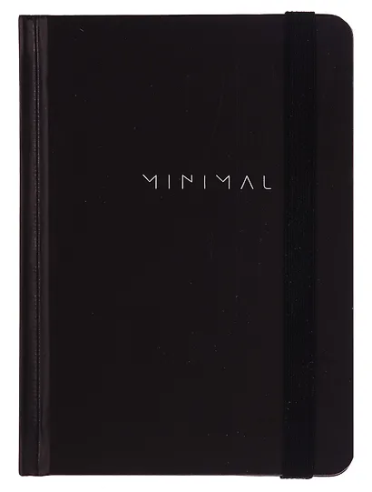Записная книжка А6 96л кл. "Minimal" тв.обложка, резинка - фото 2