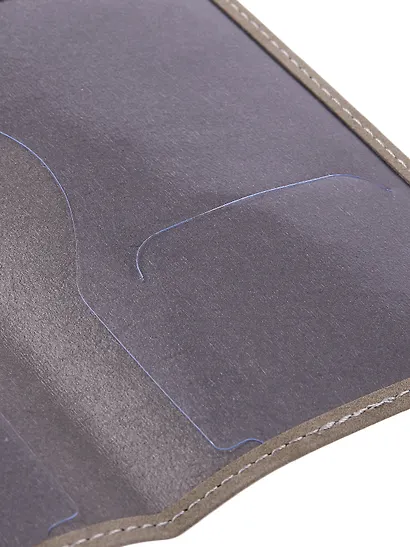 Обложка для паспорта Бесите (серая, белый рисунок) (эко кожа, нубук) (ОПН2024-4) - фото 13