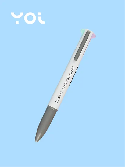 Ручка шариковая GoodMark, Pastel, автоматическая 5 цветов, в ассортименте - фото 2