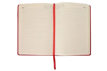 Ежедневник недат. А5 152л "Paragraph" красный, 7Б, тв.переплет, иск.кожа, покрытие Soft Touch, скругл.углы, тонир.блок, ляссе, инд.уп - фото 3