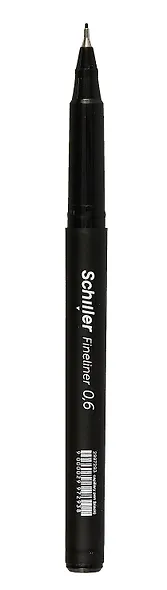 Ручка капиллярная Schiller, Fineliner, черная 0,6 мм - фото 7