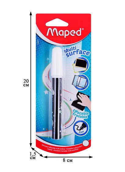 Маркер для любой поверхности Maped, белый - фото 2