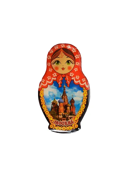 Магнит-смола Матрешка "Москва ХВБ" (02-34AS1-19) - фото 1