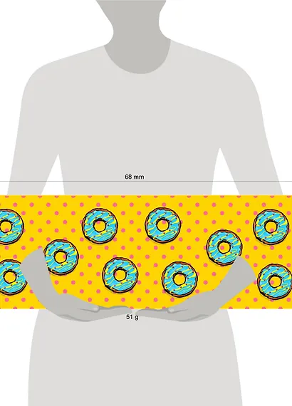 Пенал блестящий «Пончики» - фото 3