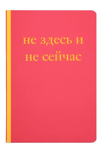 Книга для записей А5 40л "Не здесь и не сейчас! Блокнот для тех, кто никак не дождется подходящего момента" - фото 1