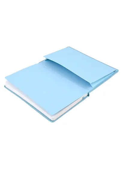 Книга для записей А5 96л тчк. "Joy Book. Грозовое небо" иск.кожа, тонир.блок, скругл.углы, ляссе, резинка, карман на задн.форзаце - фото 5