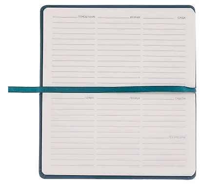 Планинг недат. 64л "Joy Book" морской залив, карманный, иск.кожа 7Б, скругл.углы, тонир.блок, резинка, офсет, ляссе - фото 4