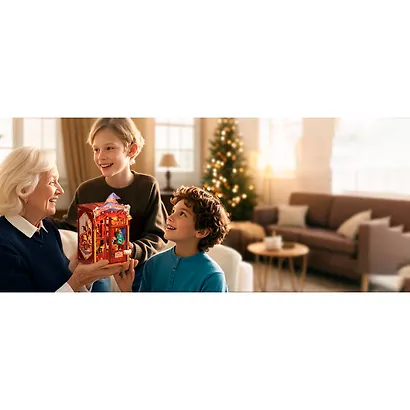 CWGA204 Конструктор интерьерный  – сборный домик CuteBee - Магазин Удивительных Игрушек, 107 деталей (материалы: дерево, картон, пластик, металл), со световыми эффектами (подсветка интерьера), с питанием от 2хААА батареек (не включены), серия DIY, возраст - фото 11