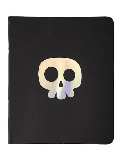 Тетрадь 48л кл. "TOTAL BLACK. Cat and mouse" цветной диз.картон, тиснение фольгой, гологр.линза, ассорти - фото 4